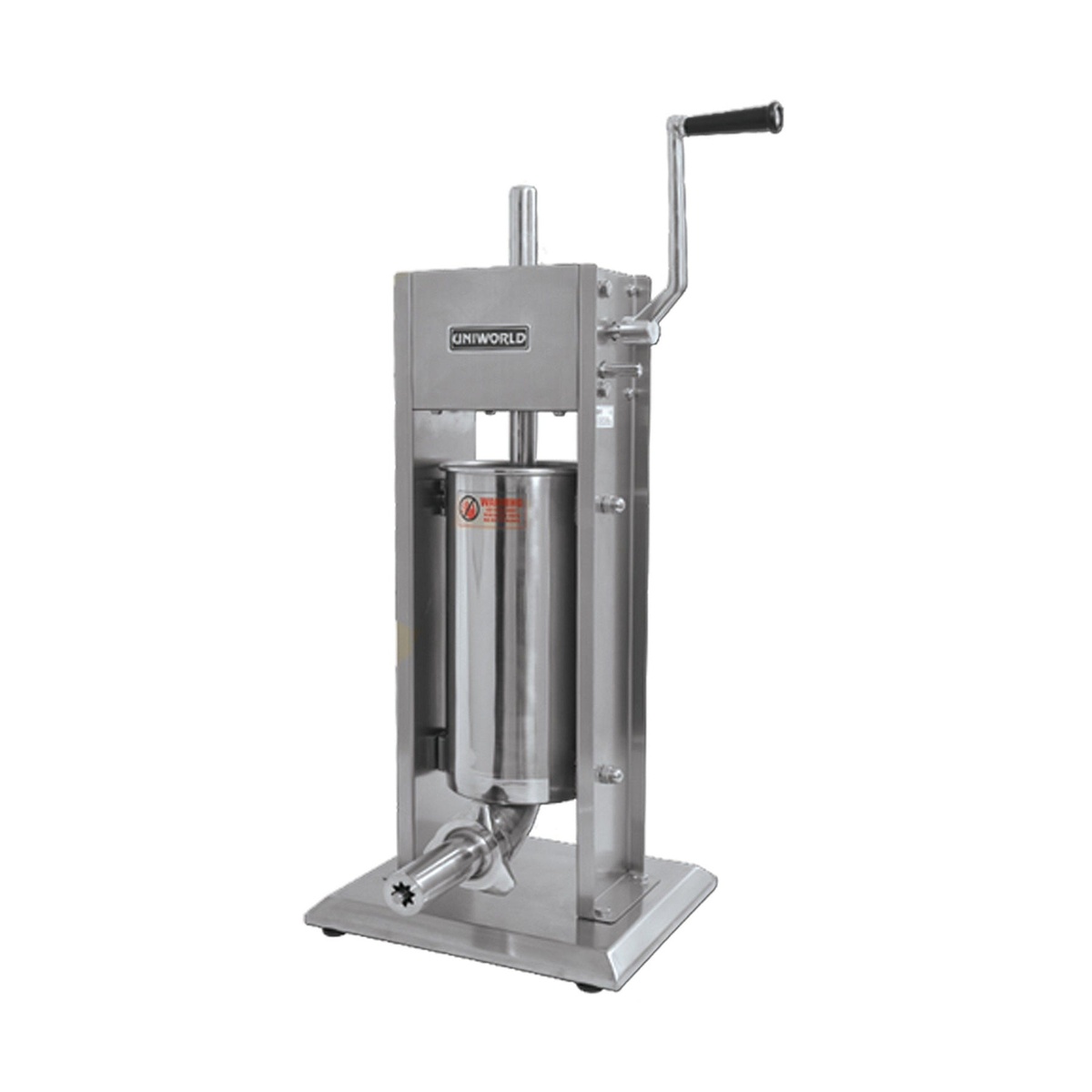 Uniworld UCM-DL5N Deluxe Manual Churro Maker stainless steel vertical unit with cylinder and hand crank