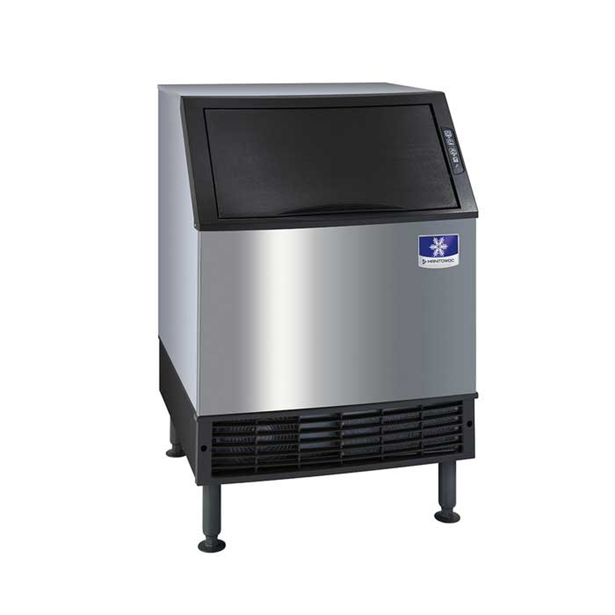 Manitowoc NEO undercounter ice machine with lift-up bin door