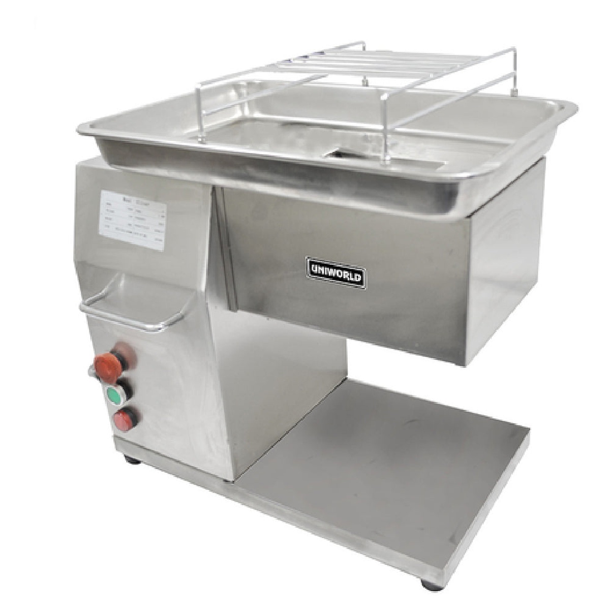 Uniworld stainless steel tabletop meat cutting machine