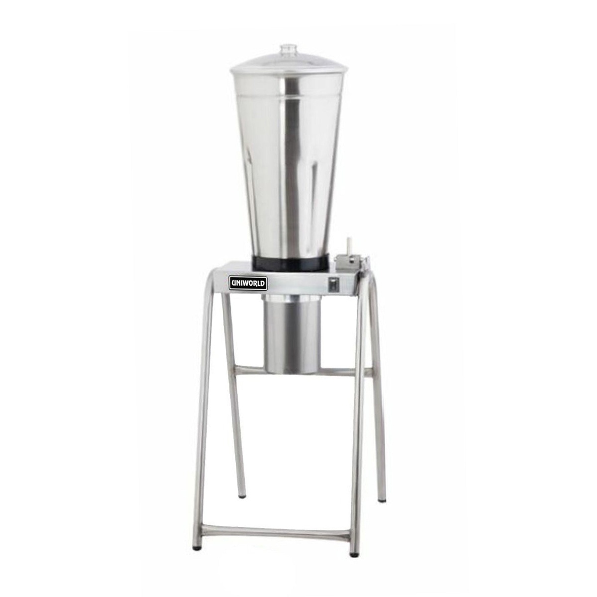 Uniworld UP-TI25 floor model blender with stainless steel container and stand