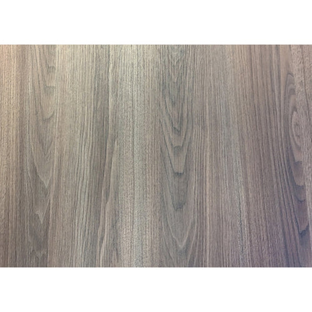 Close-up of walnut high-pressure laminate surface texture on Grosfillex US48H722 table top