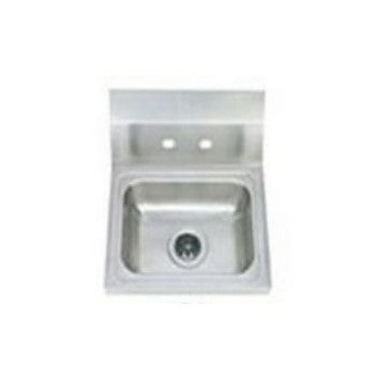 US Refrigeration USHS-17-NL stainless steel wall mount hand sink with gooseneck faucet holes, overhead view