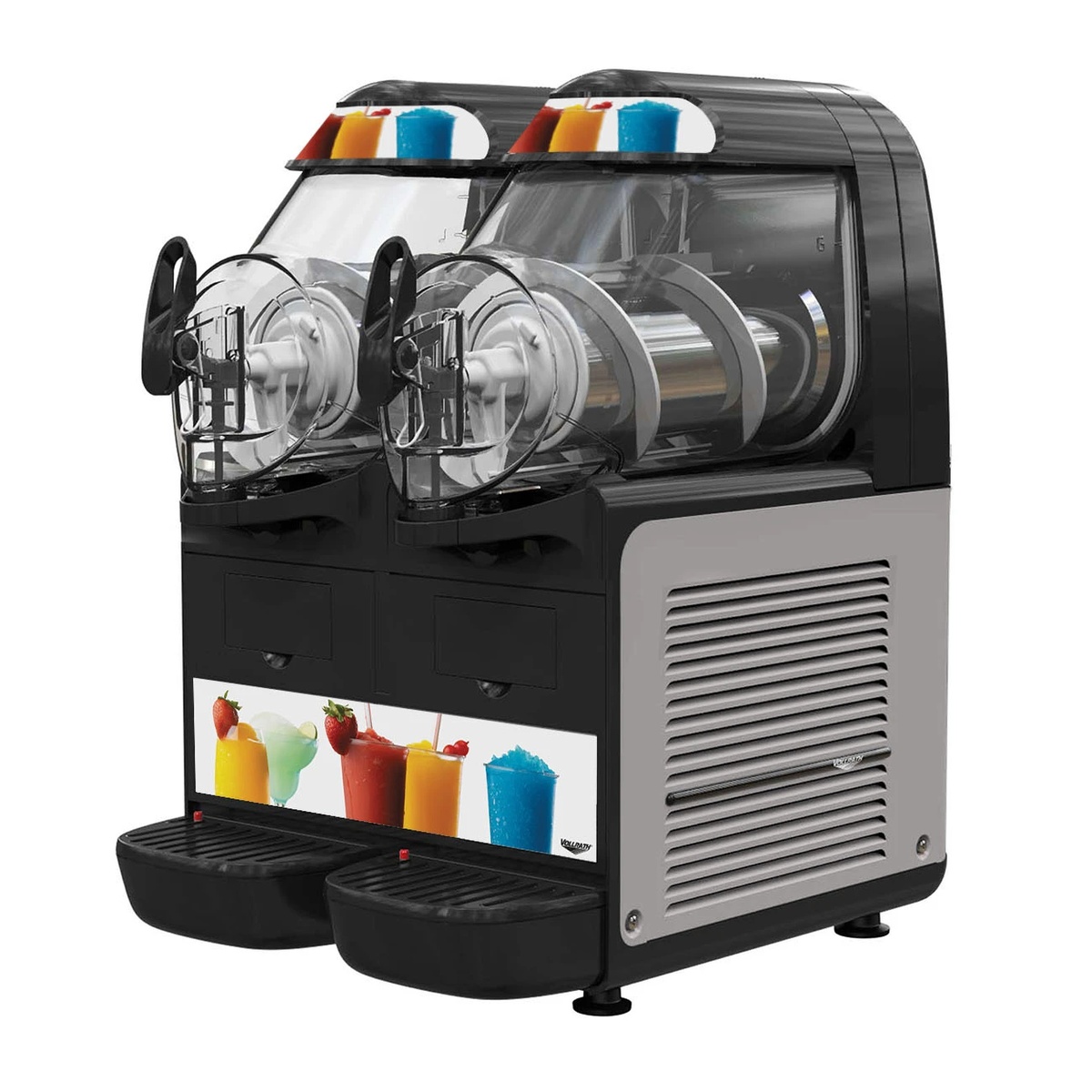 Vollrath VCBA128-37 countertop frozen beverage and granita machine with two clear bowls
