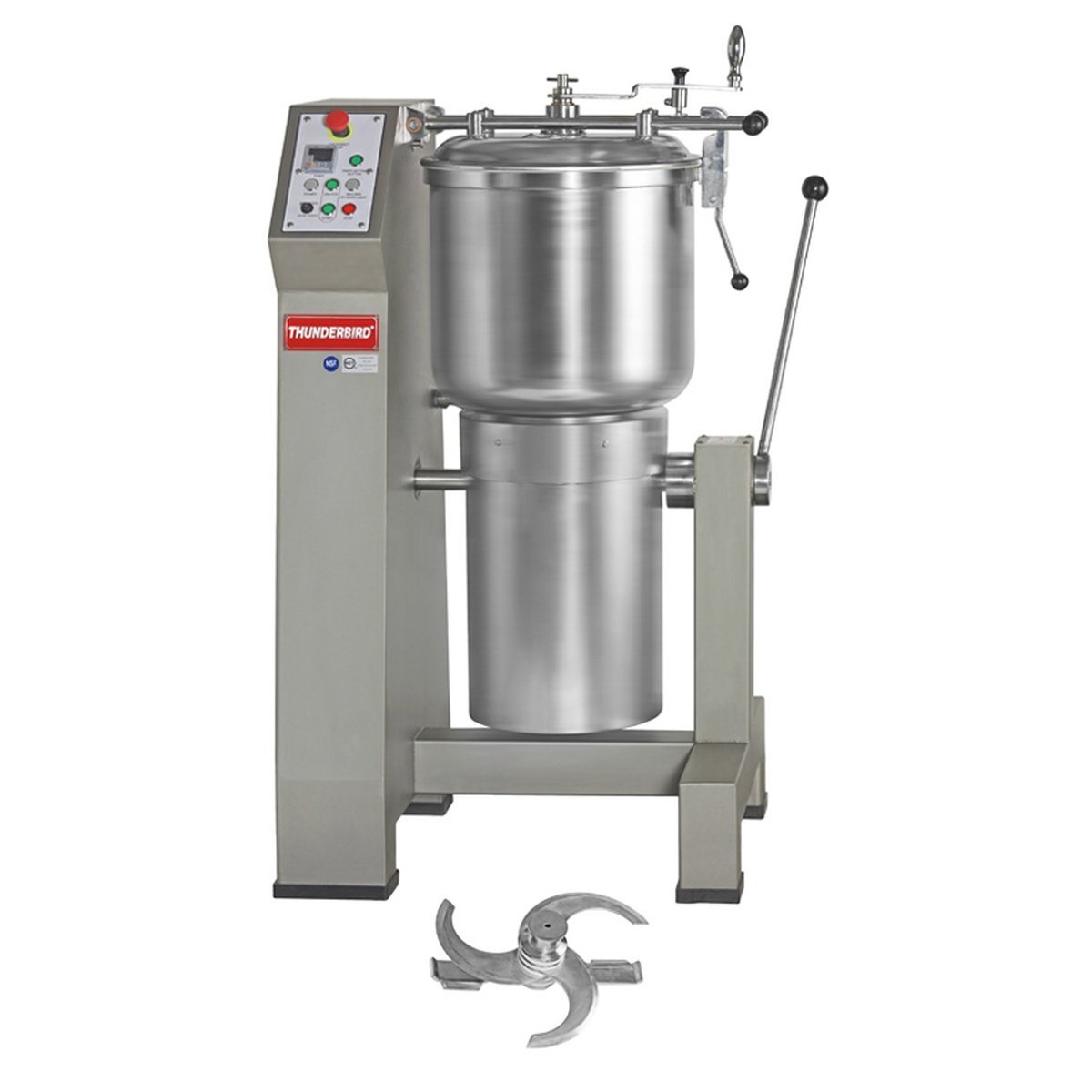 Thunderbird VCM-60 vertical cutter mixer with stainless bowl and control panel
