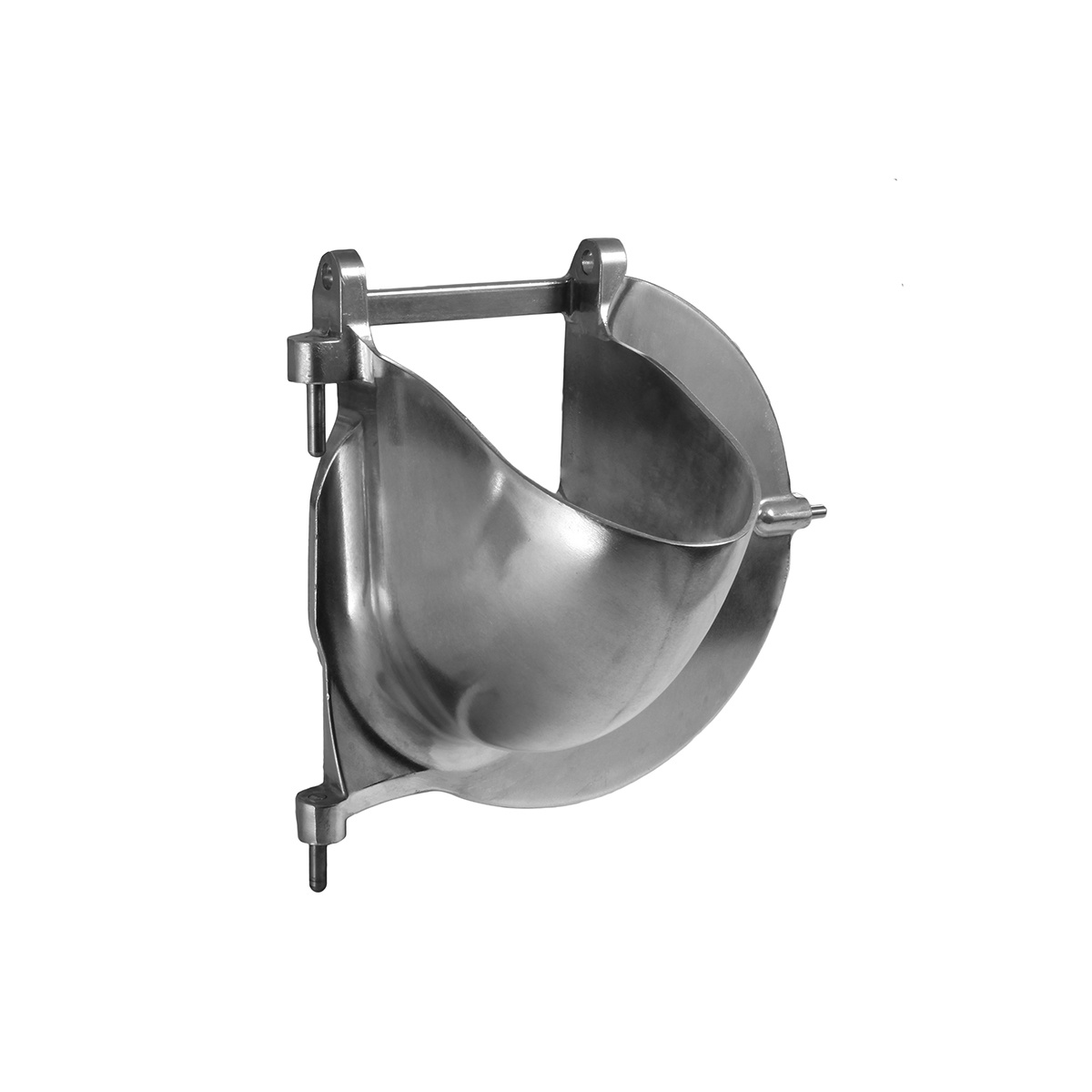 Alfa International VS-99D polished aluminum front door hopper for grater shredder attachment
