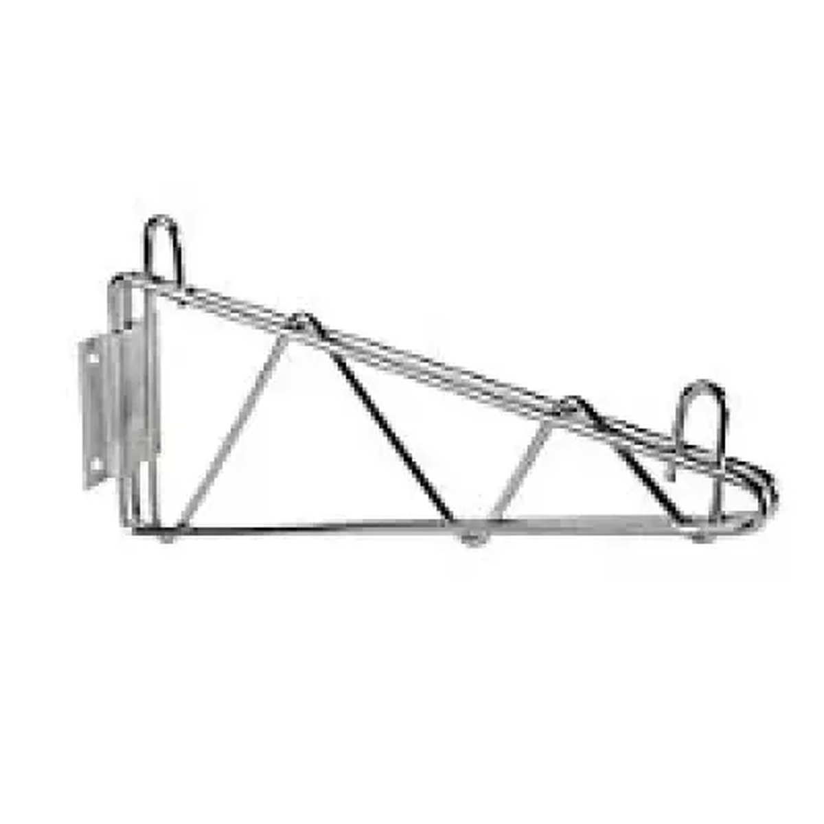 Thunder Group WBSV018 18-inch chrome-plated wire single wall shelf mounting bracket