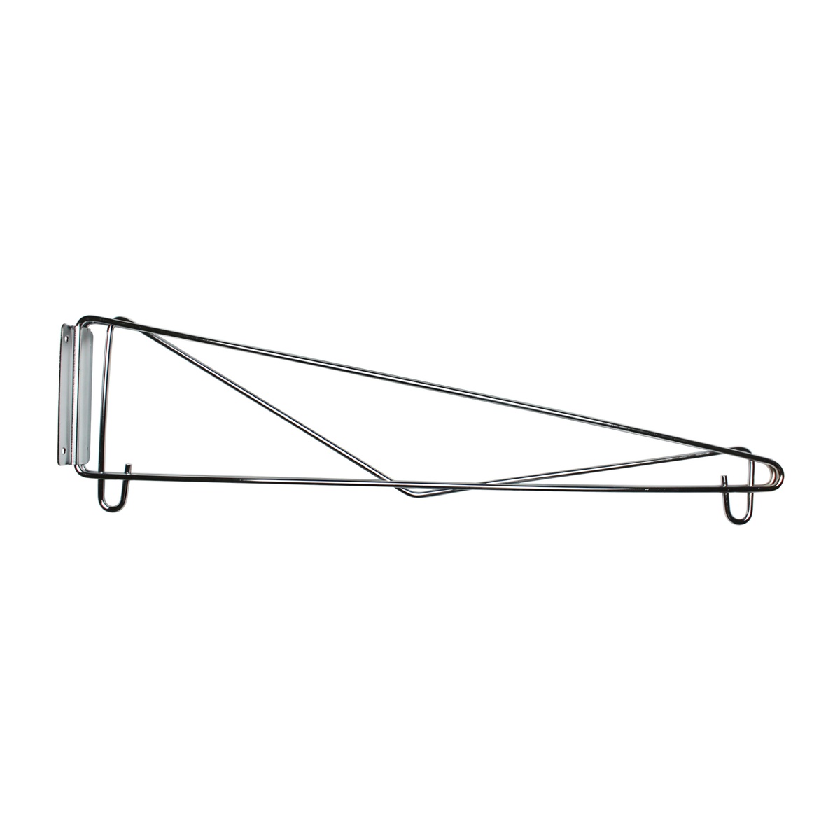Thunder Group WBSV024 24-inch chrome-plated wire single shelf wall bracket
