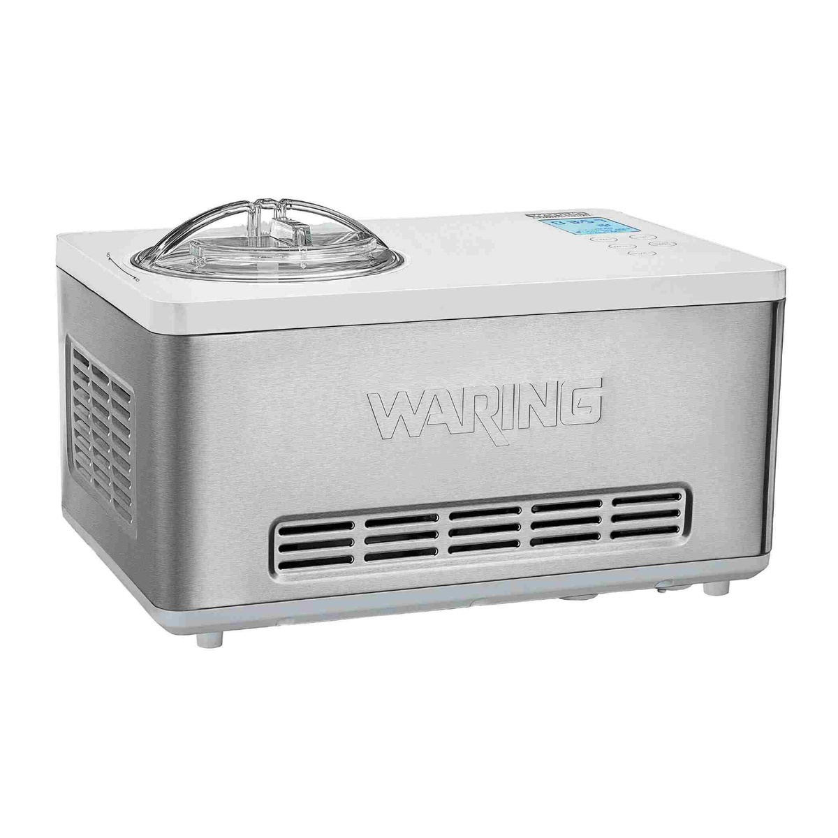 Waring WCIC20 2-quart compressor ice cream maker with stainless steel exterior
