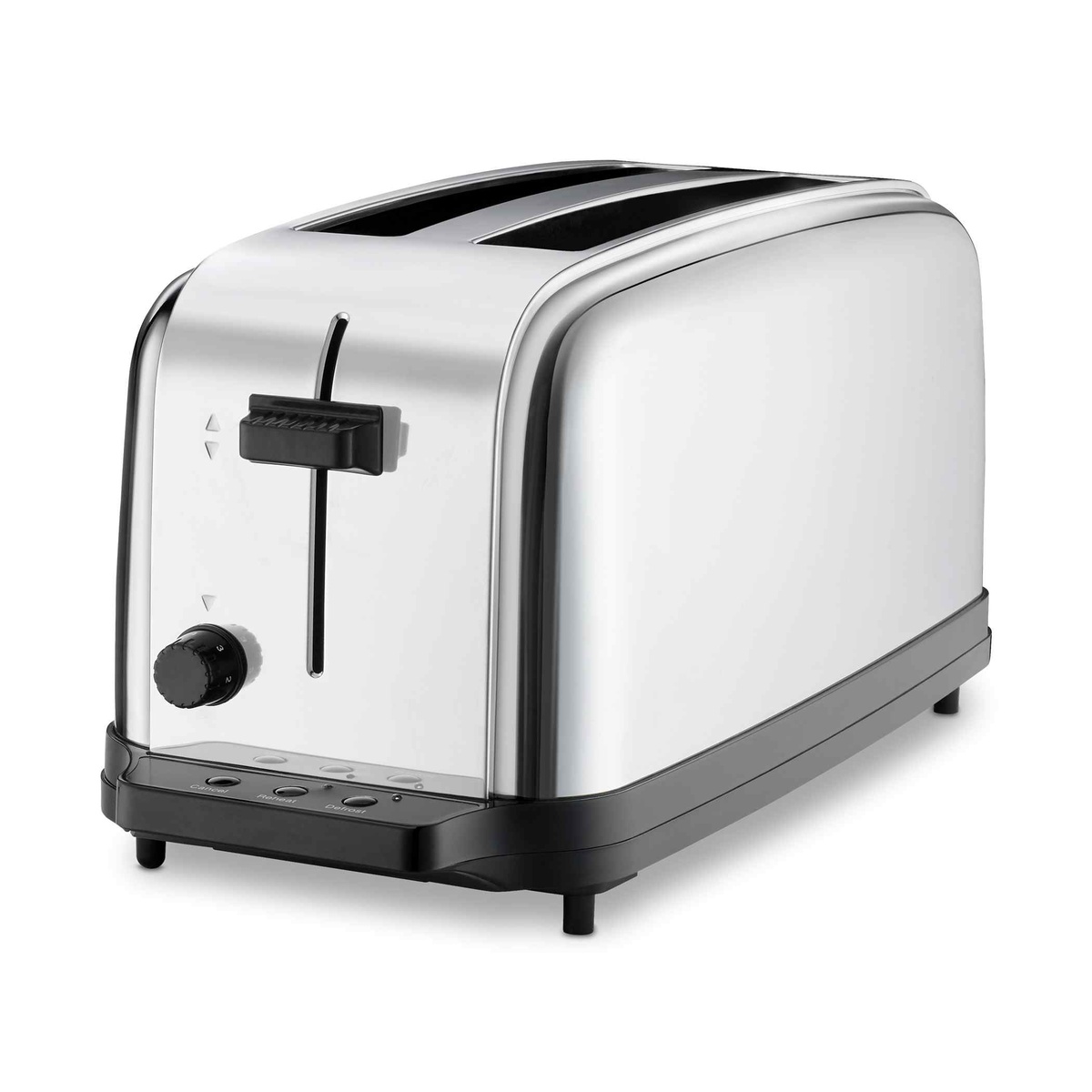 Waring WCT704 light-duty 4-slice two-slot toaster with stainless finish and front controls