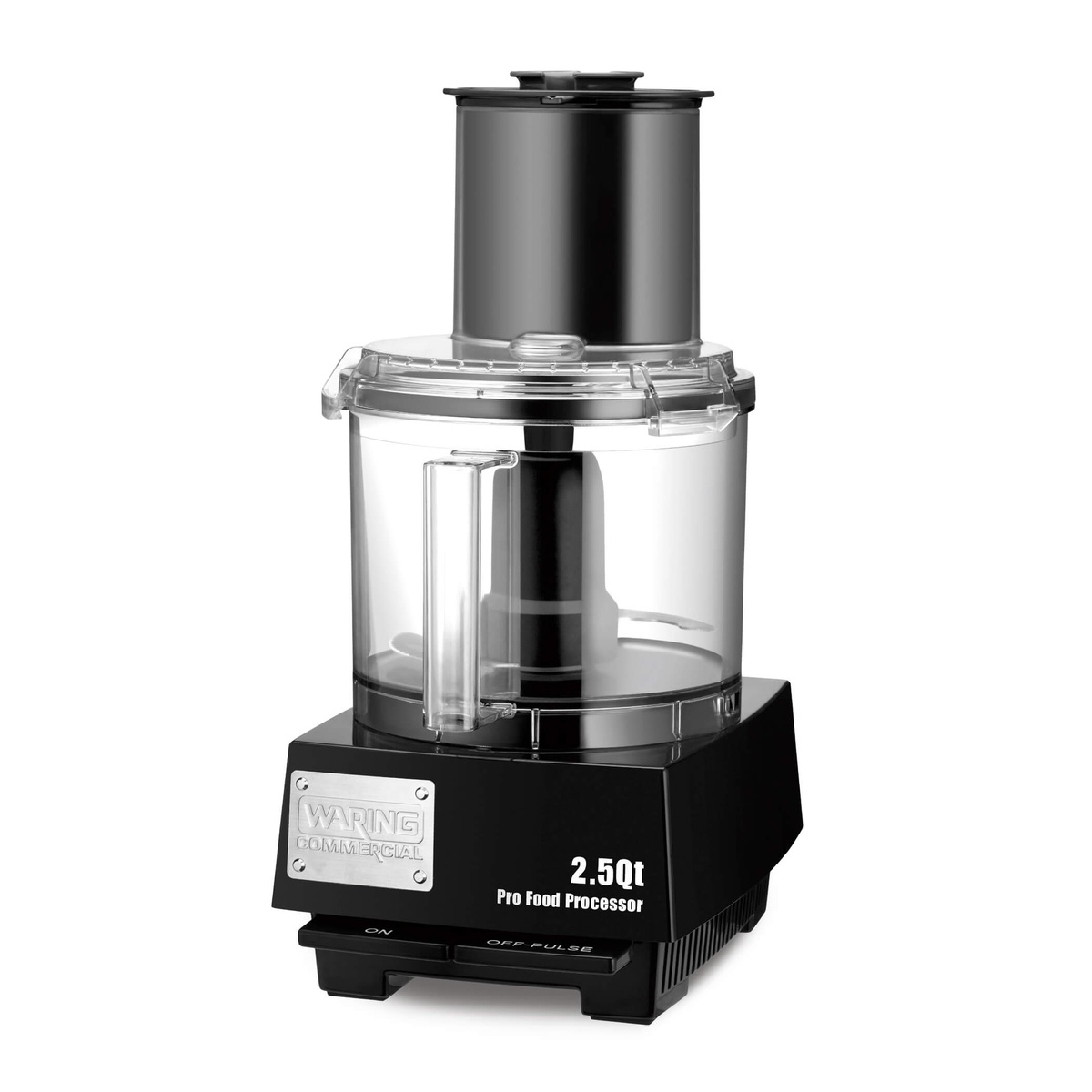 Waring WFP11S commercial 2.5 quart food processor with clear bowl and patented LiquiLock seal system