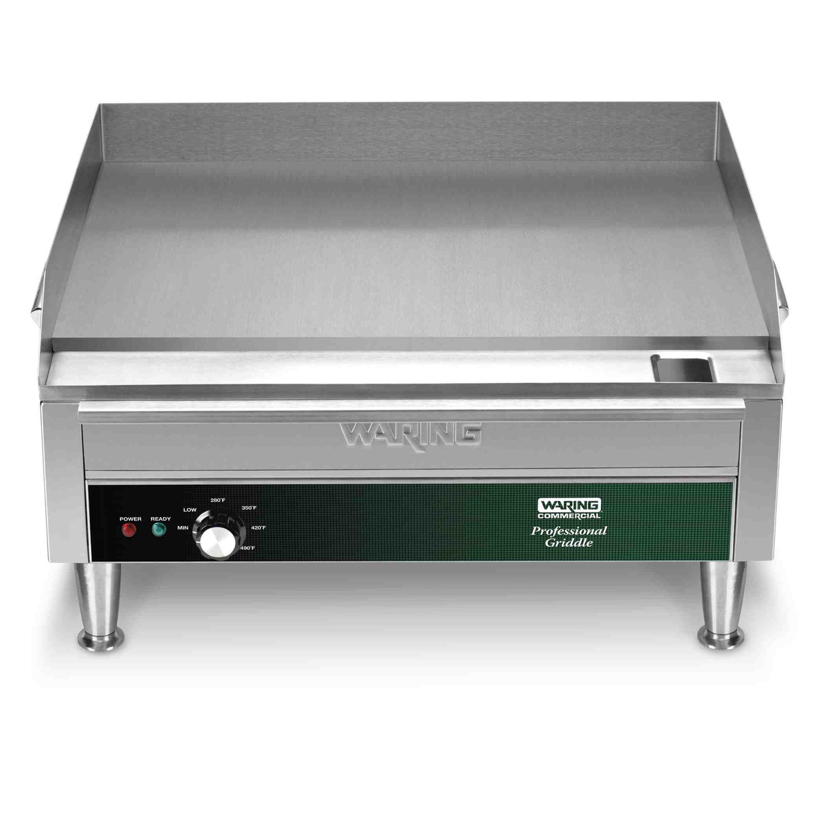 Waring WGR240X 24 inch electric countertop griddle, front view