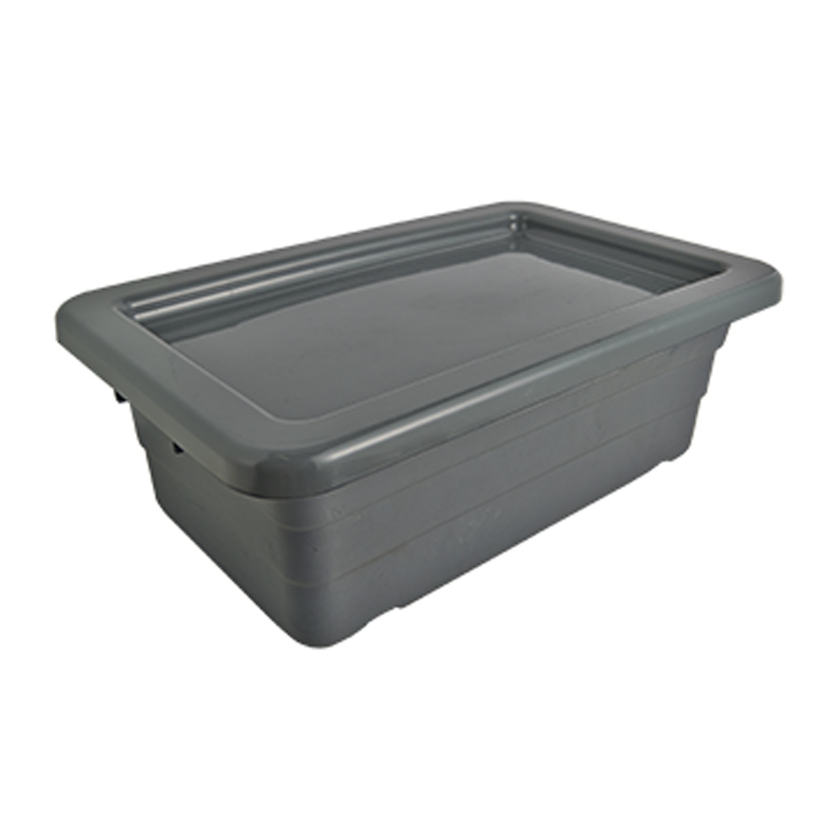 Winholt meat lug with lid in place, showing snug fit and low-profile coverage