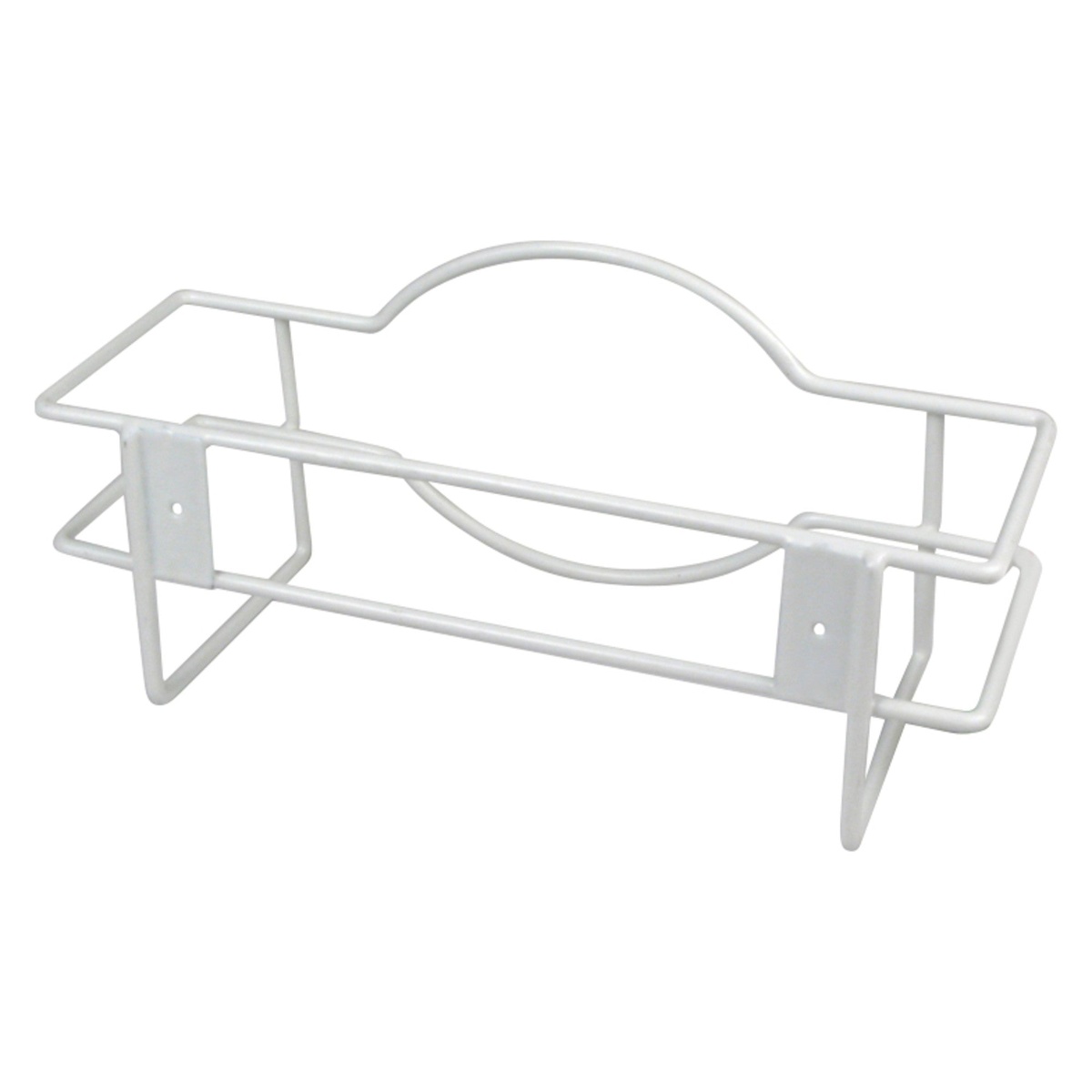 Winco WHW-10 white painted steel wire glove box holder, solo product view