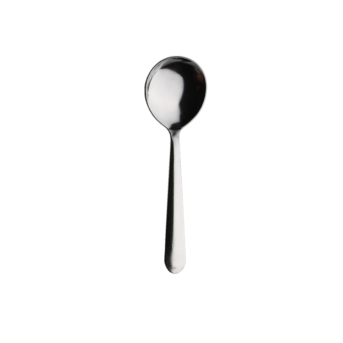 Libertyware WIN5 Windsor Medium Bouillon Spoon, stainless steel with vibro finish, single piece view