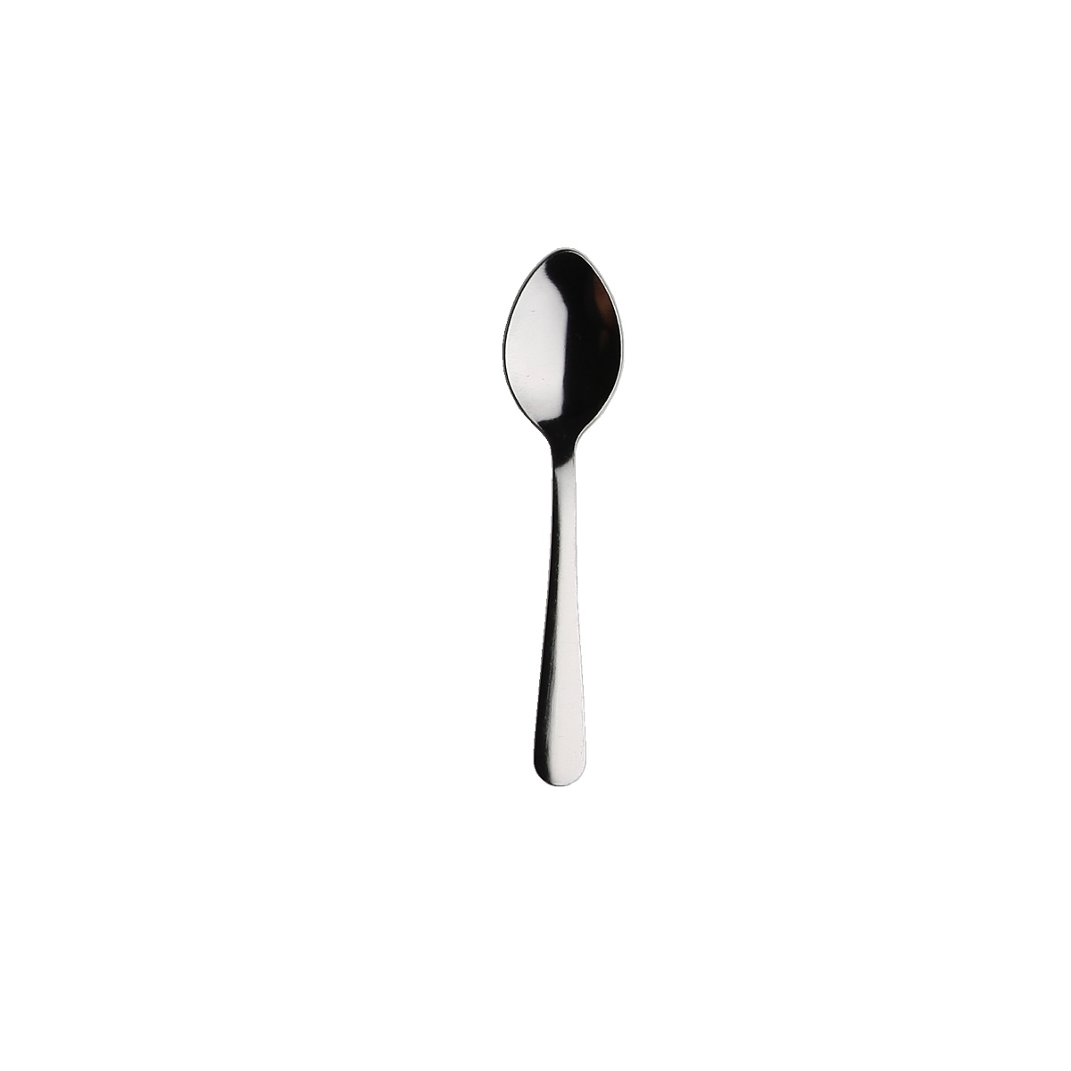 Libertyware WIN8 Windsor After Dinner Spoon in stainless steel with vibro finish, isolated view