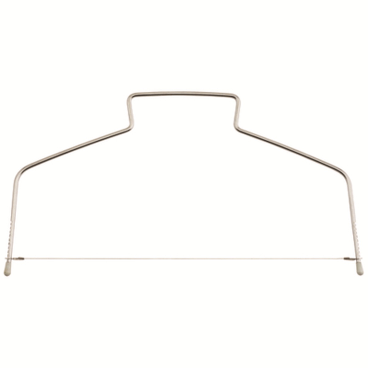 Winco WLC-12 wire cake layer cutter with stainless steel frame and tension wire