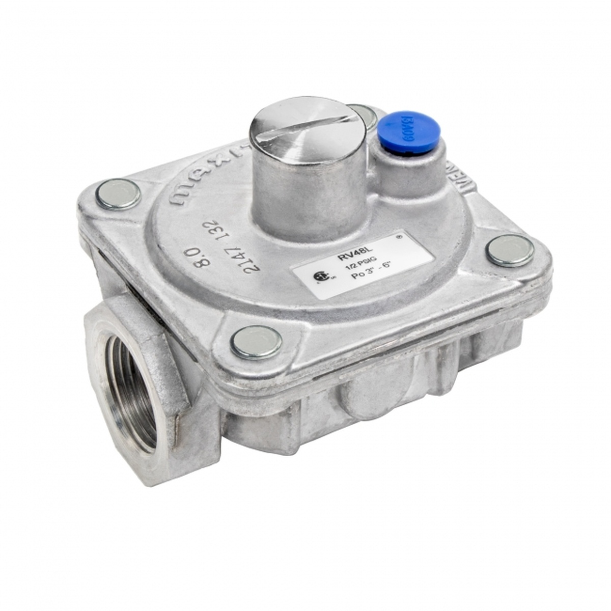 GSW USA WR-52-1011 natural gas pressure regulator with 3/4 inch NPT connection and top adjustment screw
