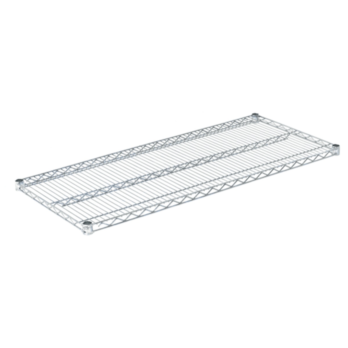 WS2148C chrome wire shelf 21 inch wide by 48 inch long, shown on plain background
