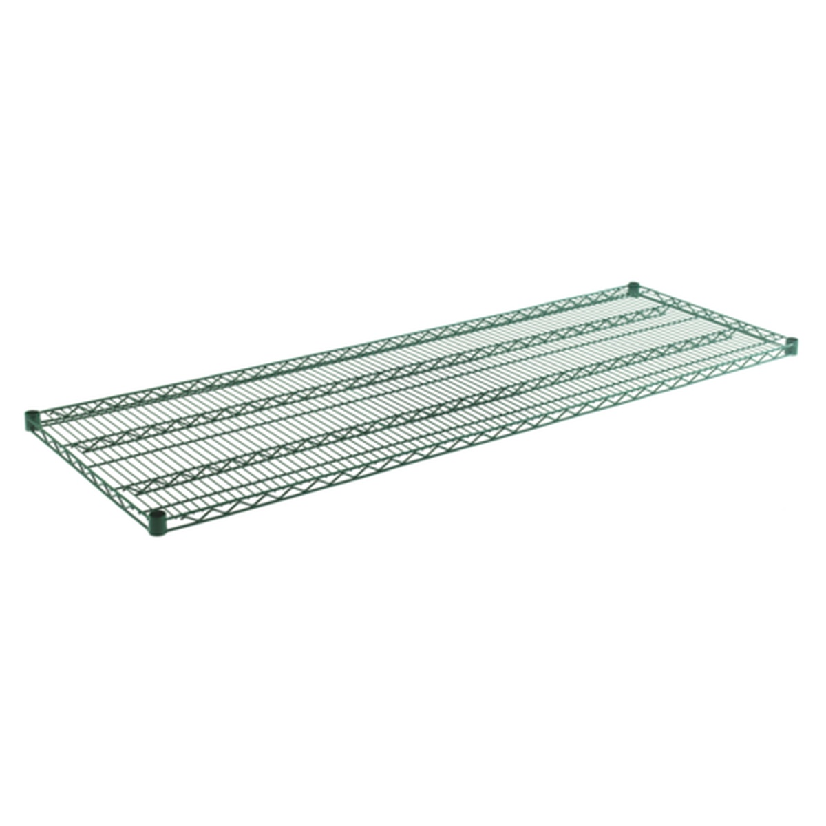 WS2472EG 24x72 inch green epoxy-coated wire shelf