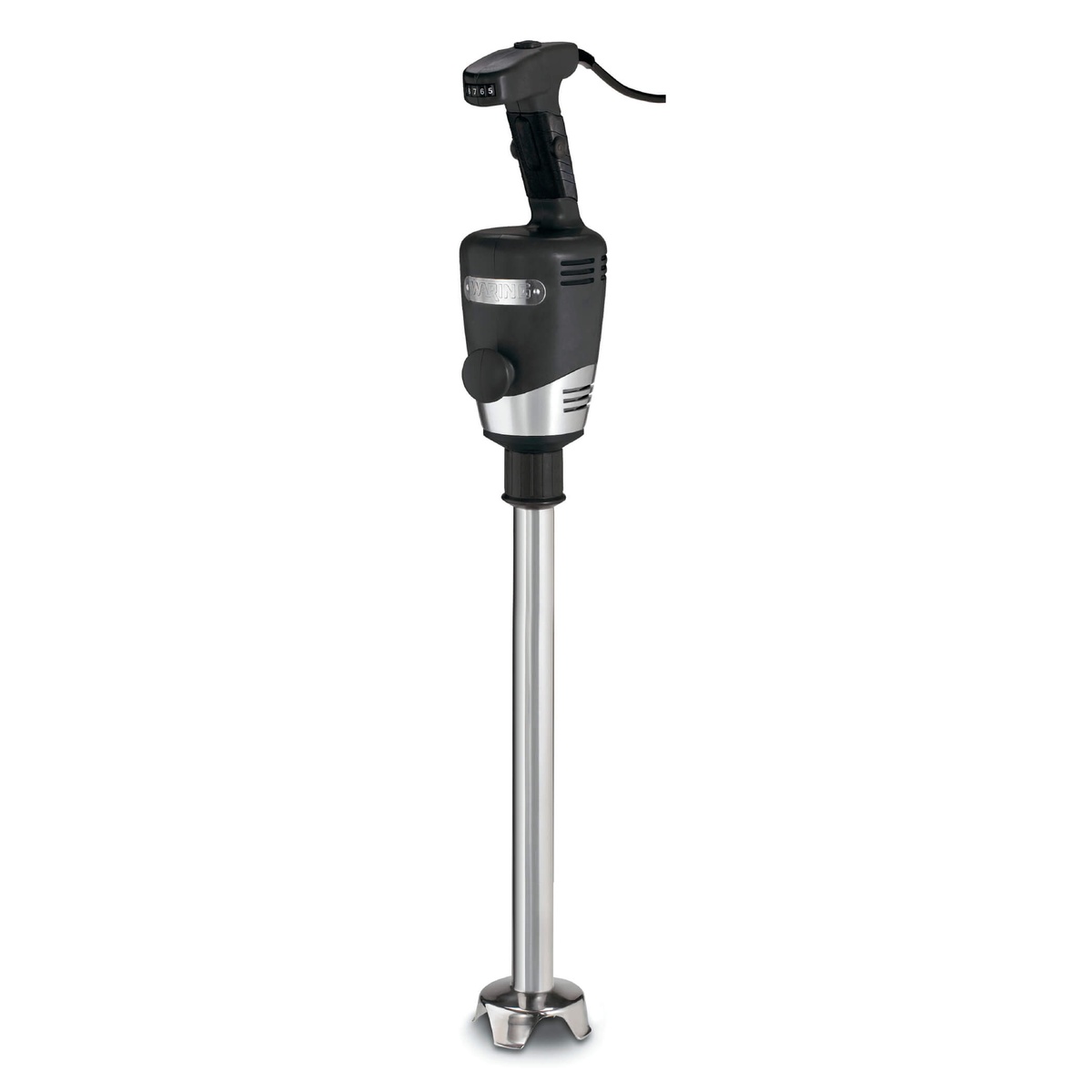 Waring WSB65 Big Stik immersion blender with 18 inch stainless steel shaft and black rubberized grip handle