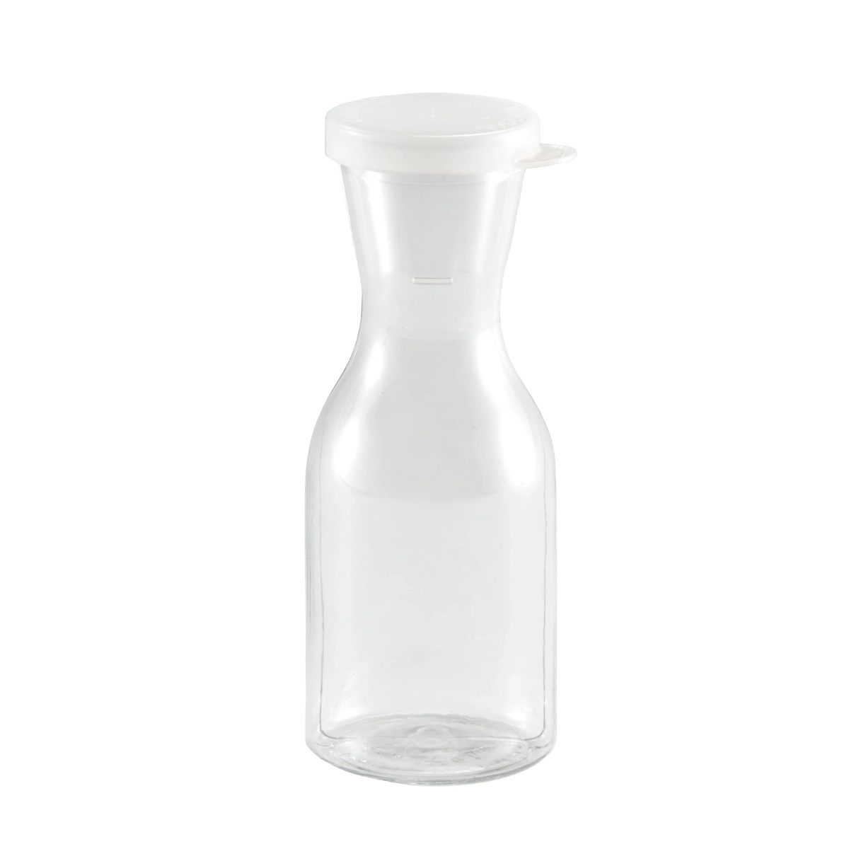 Cambro Camwear Camliter 1-liter clear polycarbonate beverage decanter with snap-tight lid