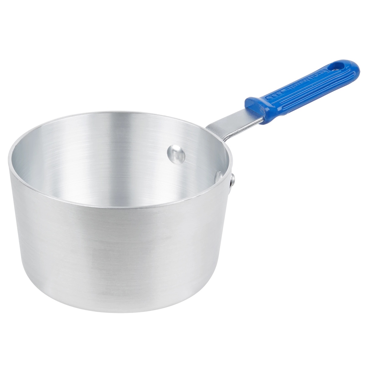 Vollrath Wear-Ever 1.5 Quart Tapered Aluminum Sauce Pan with Blue Cool Handle