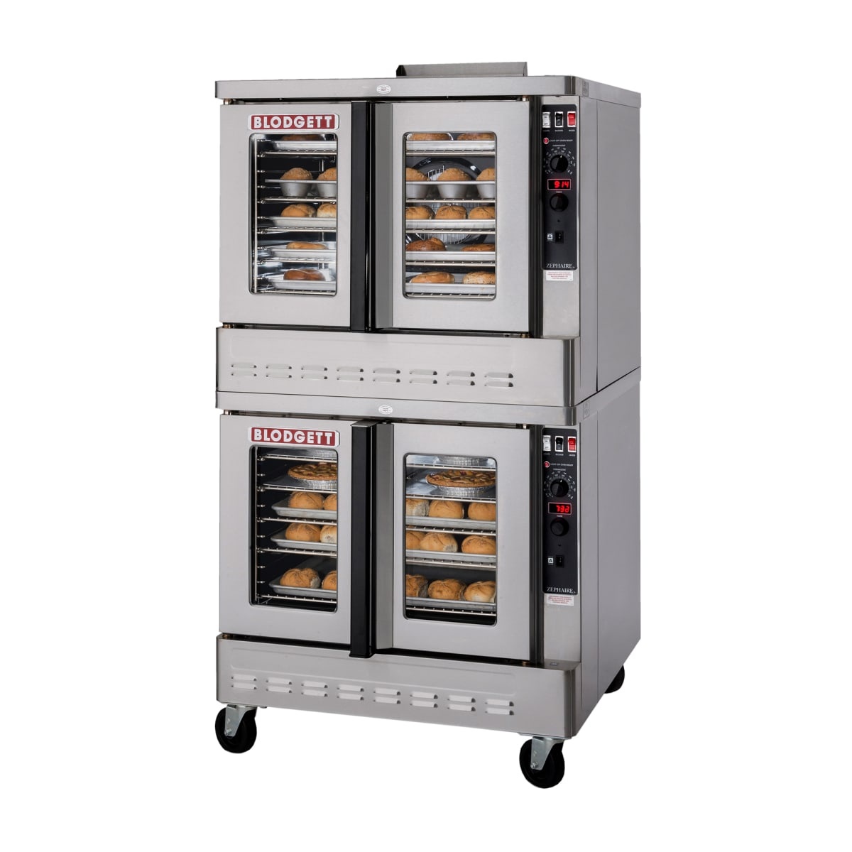 Blodgett Zephaire double-deck gas convection oven with glass doors