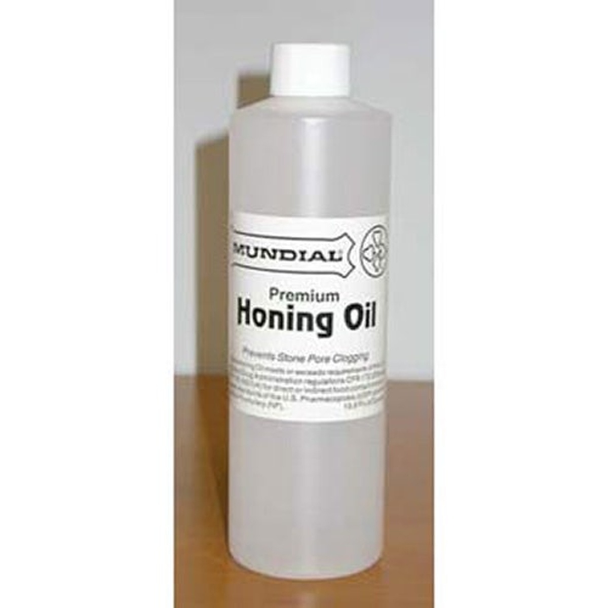 Mundial ZH135 Premium Honing Oil 16 oz bottle with white cap
