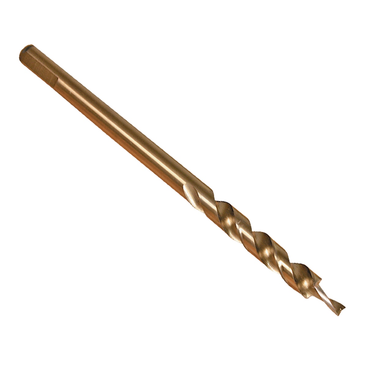 Kreg Tool DKDB Stepped Drill Bit replacement bit for pocket-hole machine drilling, showing the stepped cutting tip and long shank used in production woodworking setups