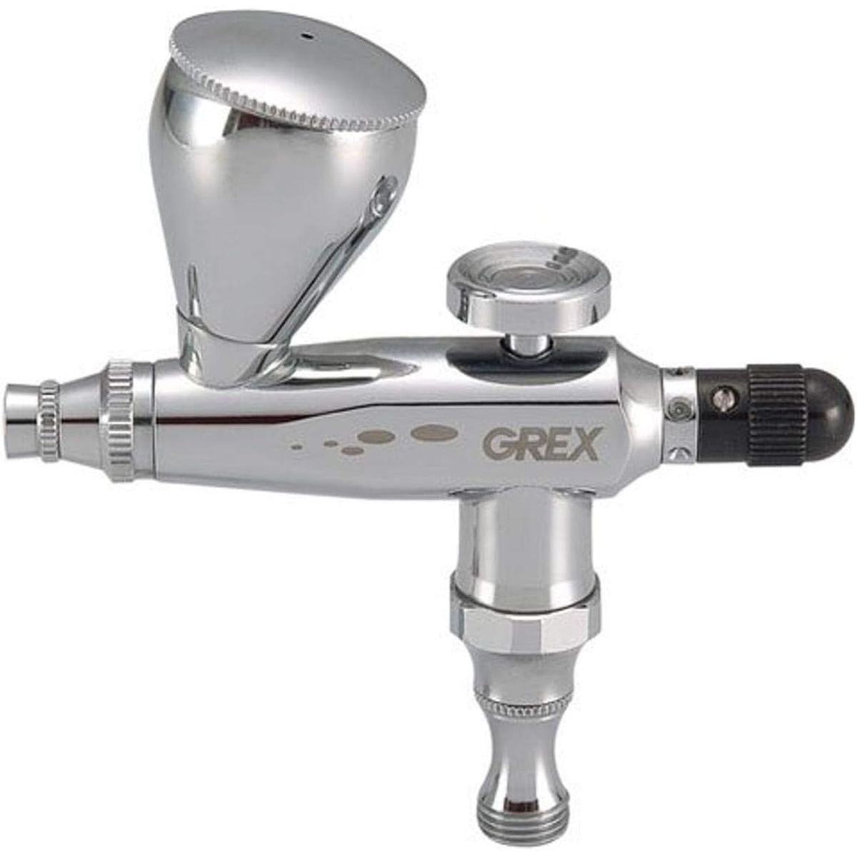 Grex Genesis.XA Single Action Top Gravity Fed Airbrush with top gravity cup and control knob for detailed spray work in hobby, art, and finishing applications