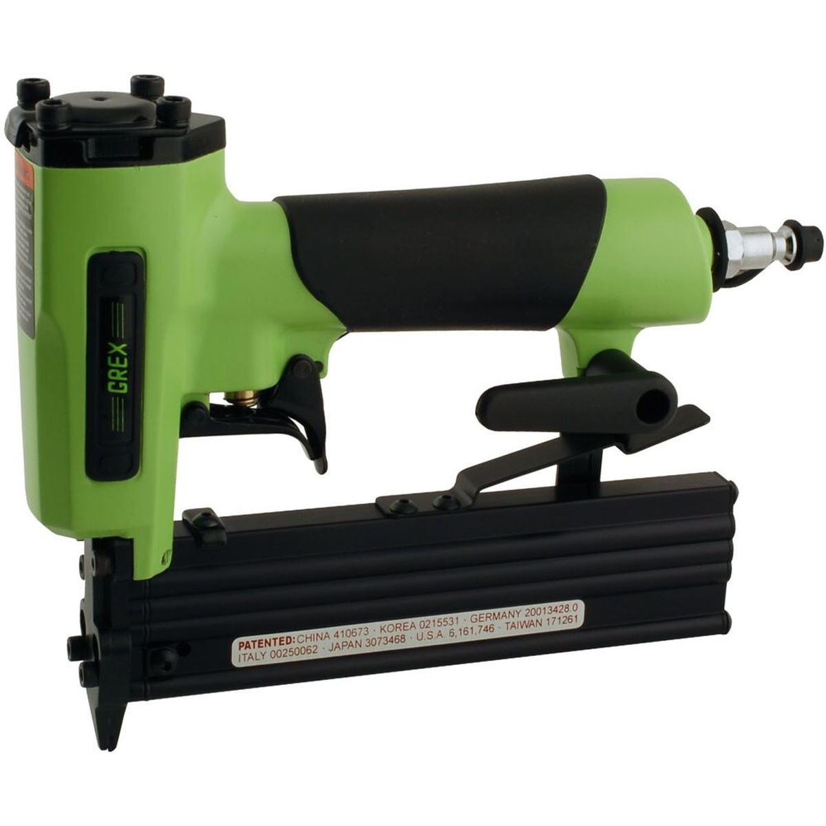 Grex P630 23 Gauge Pin Nailer - Max 1-3/16 inch product view showing the compact body and narrow nose for detailed trim and finish fastening work
