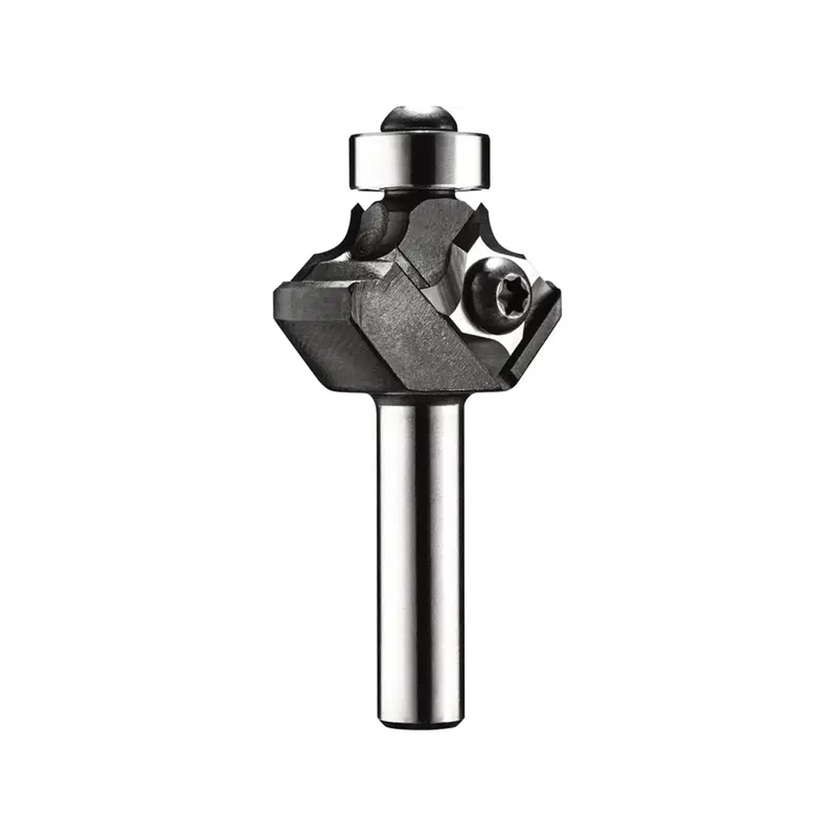 Festool 499810 Radius Router Bit 1.5mm product shot showing the 8 mm shank and cutter head used for edge banding work in woodworking and cabinet finishing