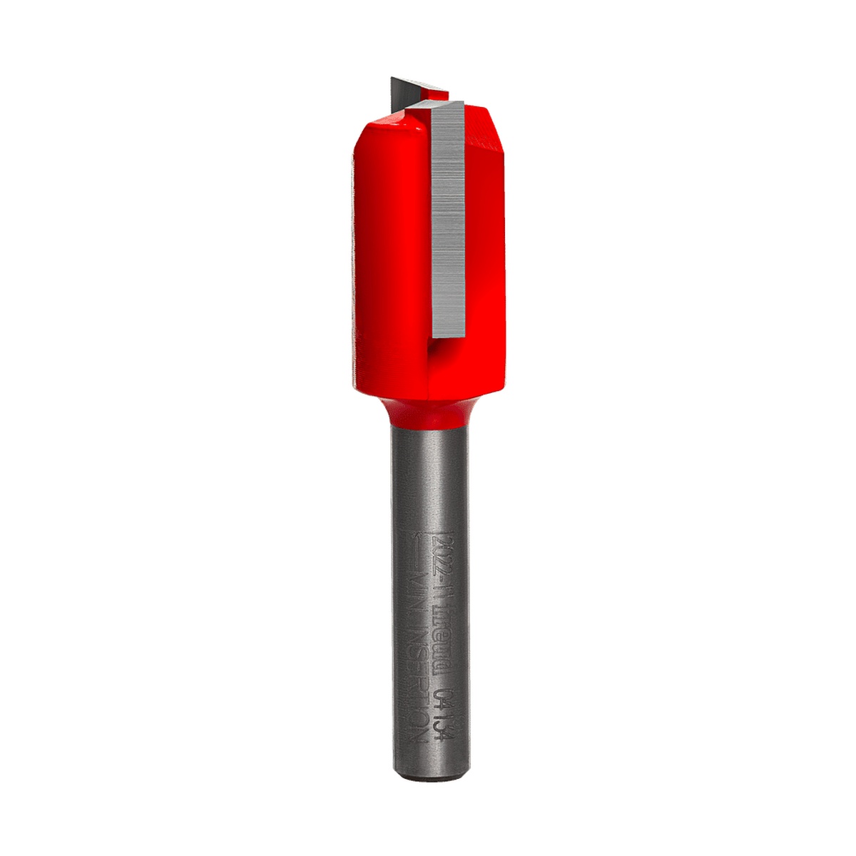 Freud 04-132 1/2-Inch Double Flute Straight Router Bit with carbide cutters and 1/4 inch shank for grooving and edge-routing in woodworking