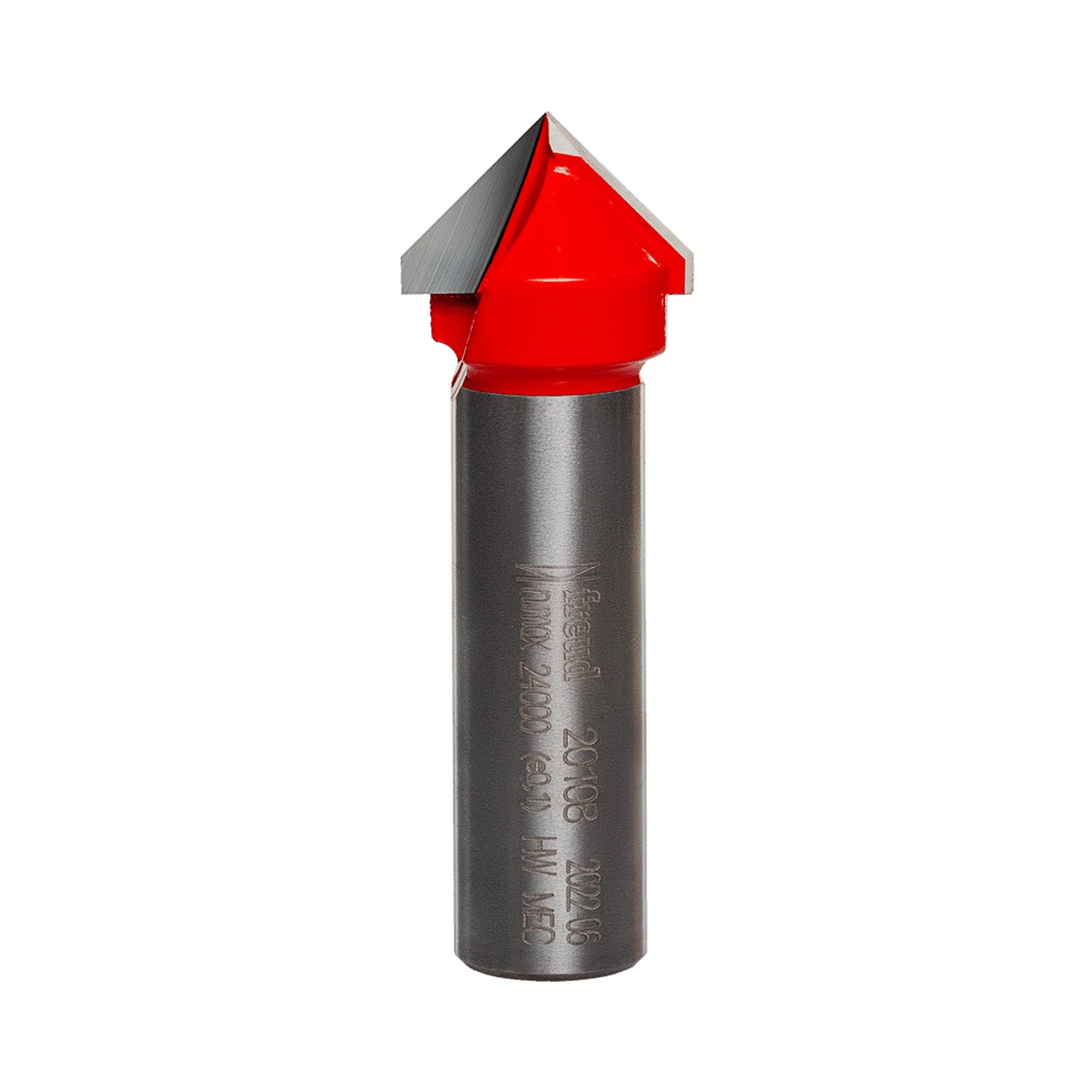 Freud 20-108 3/4 in. 90° V Grooving Bit carbide-tipped router bit for signmaking, engraving, and decorative woodworking in a shop setting