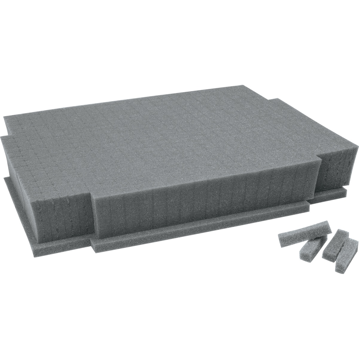 Makita T-02571 Customizable Foam Insert for MAKPAC Interlocking Cases with pre-scored foam layers for organizing tools and accessories in a jobsite storage case