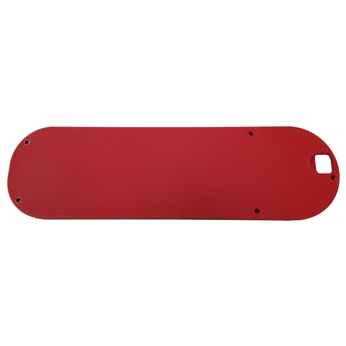 SawStop TSI-DJB Jobsite Saw Dado Insert red phenolic table saw insert for 8 inch dado cutting on a SawStop jobsite table saw in woodworking setup