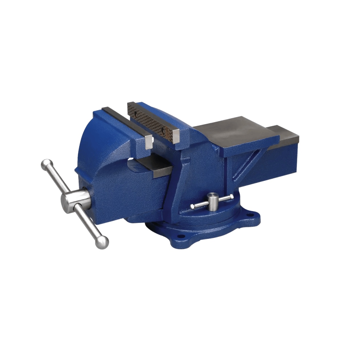 Wilton 11105 General Purpose 5 in. Jaw Bench Vise with Swivel Base bench-mounted vise angled product view for metalworking and general shop clamping