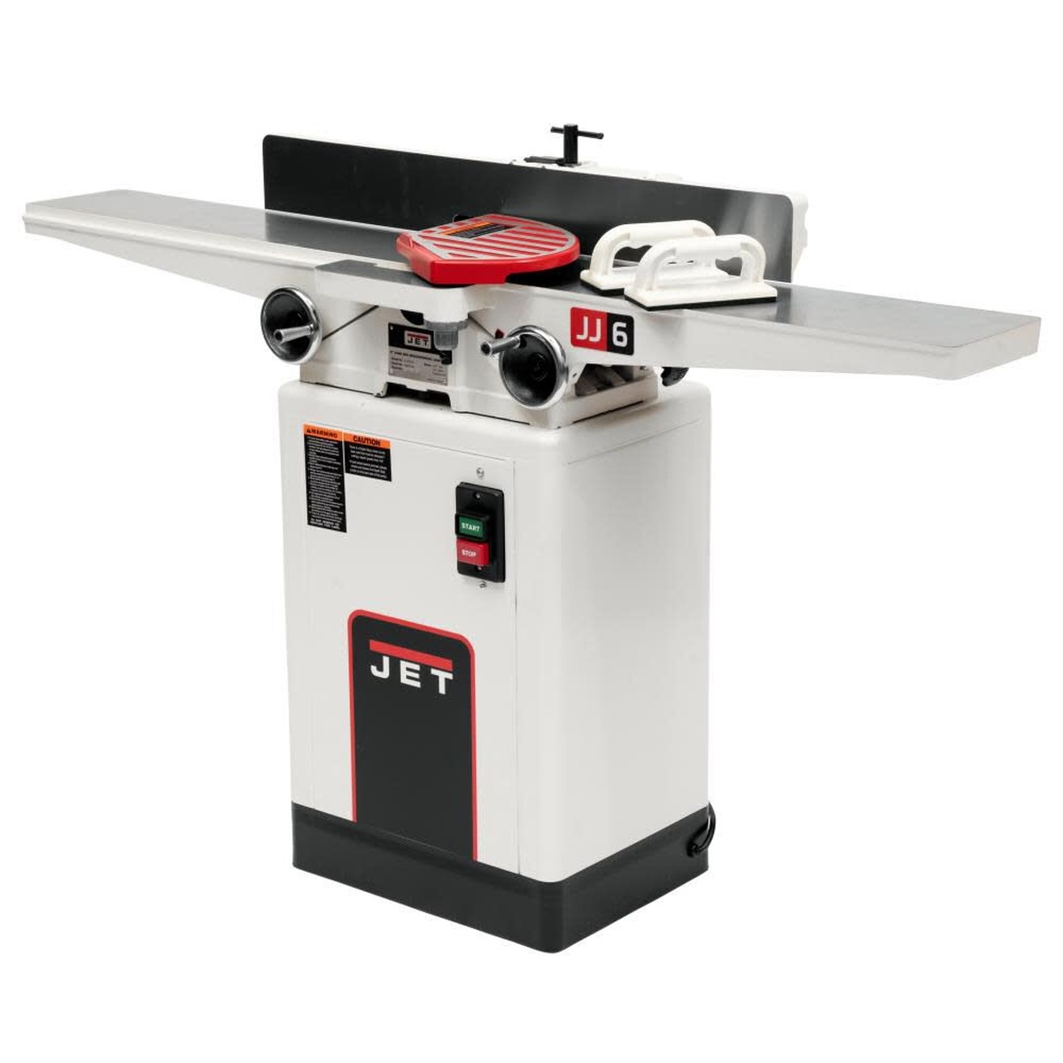 Jet 708457DXK JJ-6CSDX, 6 inch Deluxe Jointer with QS Knives full stationary woodworking machine with fence, push blocks, and long bed for flattening and beveling boards