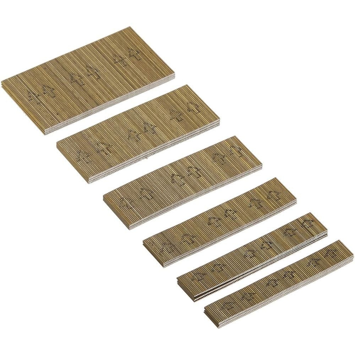 Grex P6 23-Gauge Galvanized Pin Nail Multi Pack, 3/8 inch to 1-3/8 inch, 3000 Pack headless pin strips in multiple lengths for cabinetry, molding, and detailed woodworking