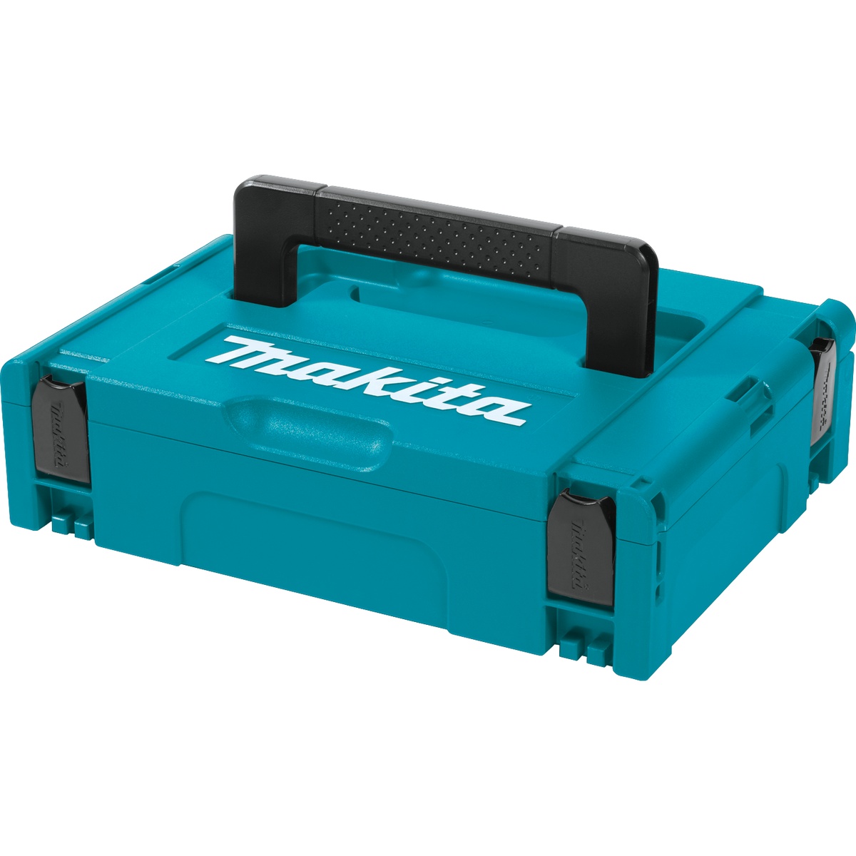 Makita 197210-9 MAKPAC Interlocking Case, Small closed with carry handle for compact tool storage and transport in a shop or jobsite setup