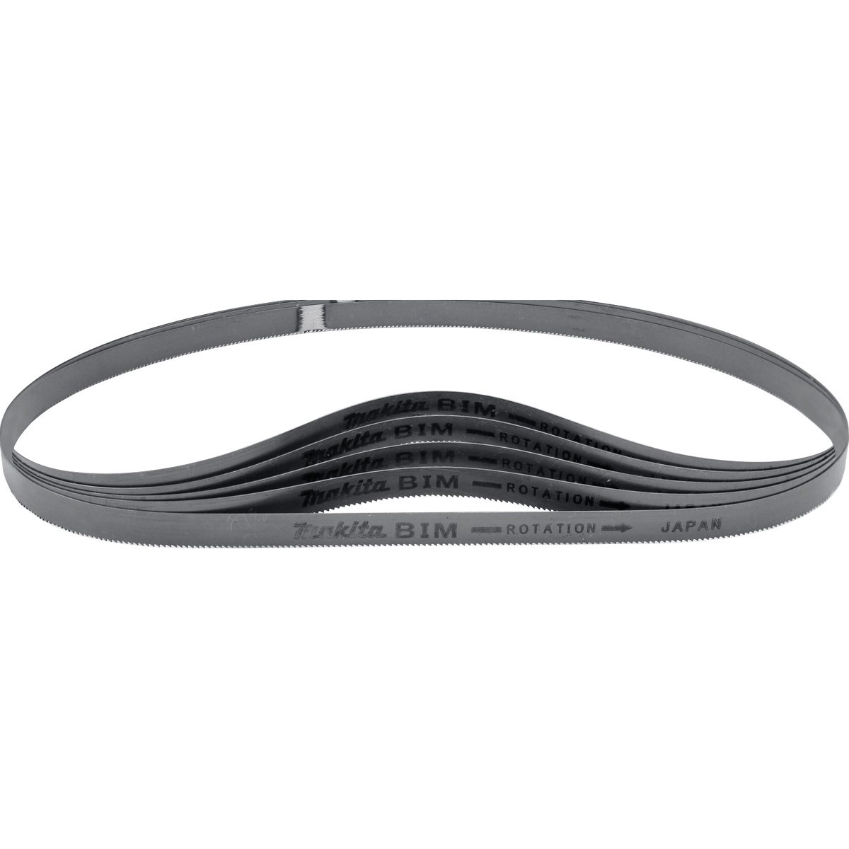 Makita B-40559 32-7/8 inch 18 TPI bi-metal compact portable band saw blade pack for metal cutting in a shop or jobsite setting