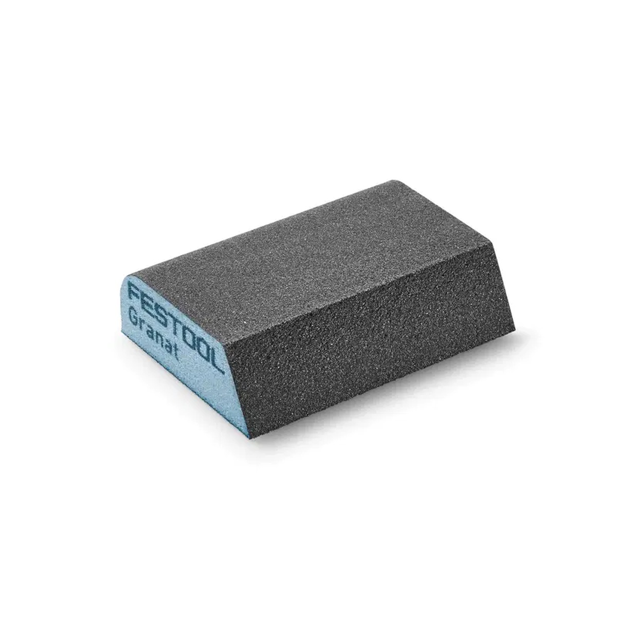 Festool 201084 Granat Concave Abrasive Sanding Block, 120 Grit, 6-Pack product view showing compact 69 x 98 x 26 mm sanding sponge for manual sanding
