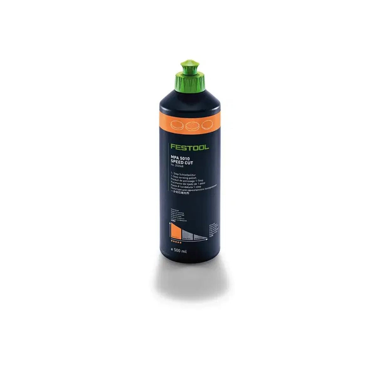 Festool 202048 Polishing Compound MPA 5010 bottle for automotive polishing and surface correction in shop finishing work