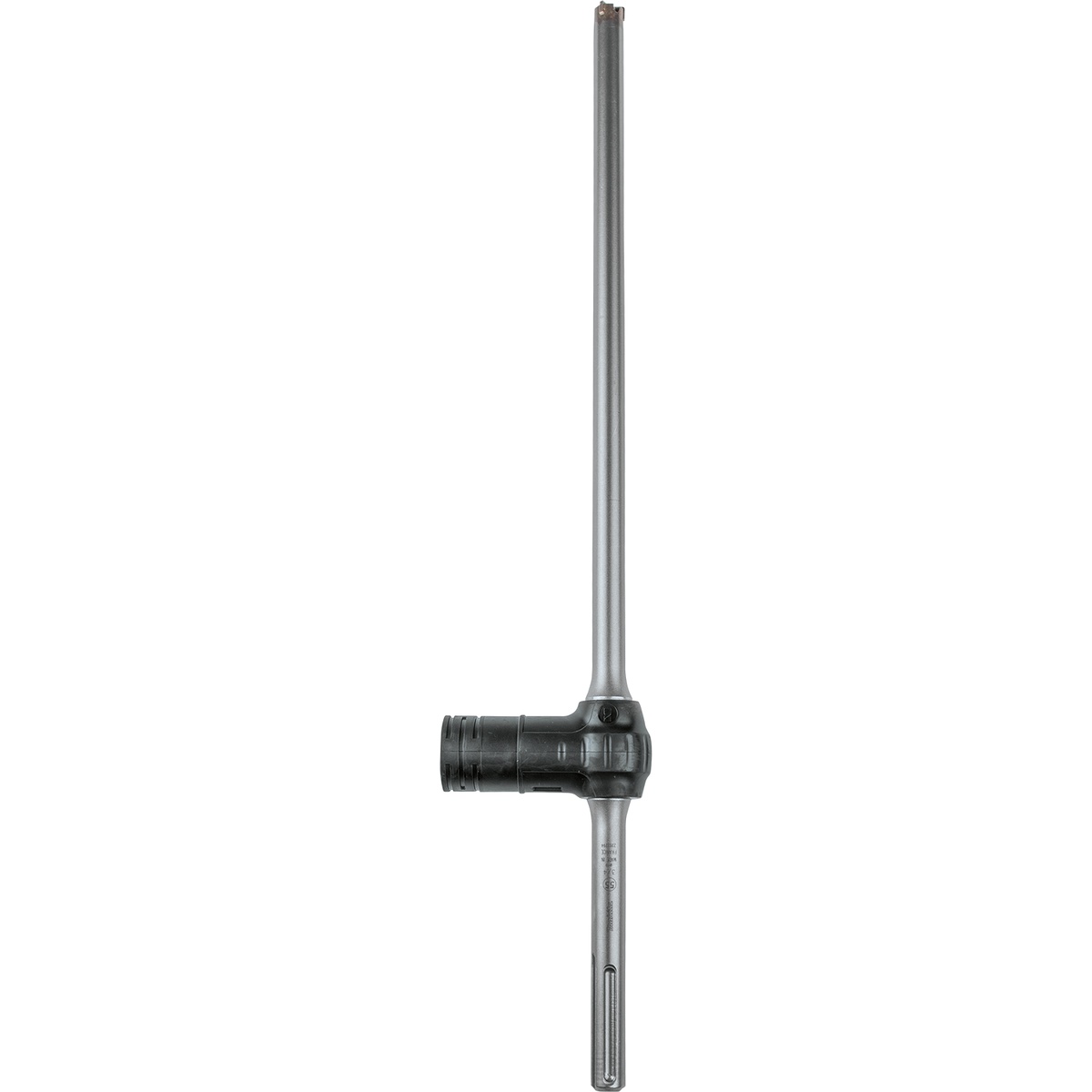 Makita B-63862 SDS-Max dust extraction drill bit full-length view with vacuum connection and long 24 inch body for deep concrete drilling with a rotary hammer