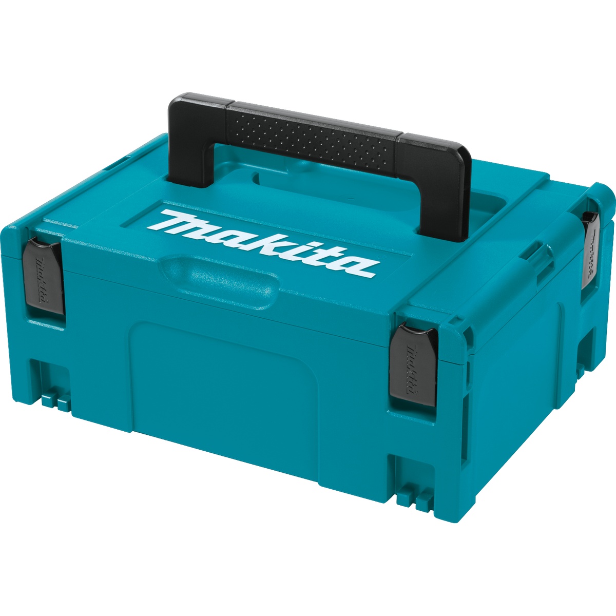 Makita 197211-7 MAKPAC Interlocking Case, Medium hard-sided tool storage case with top handle and front latches for organized transport between shop and jobsite