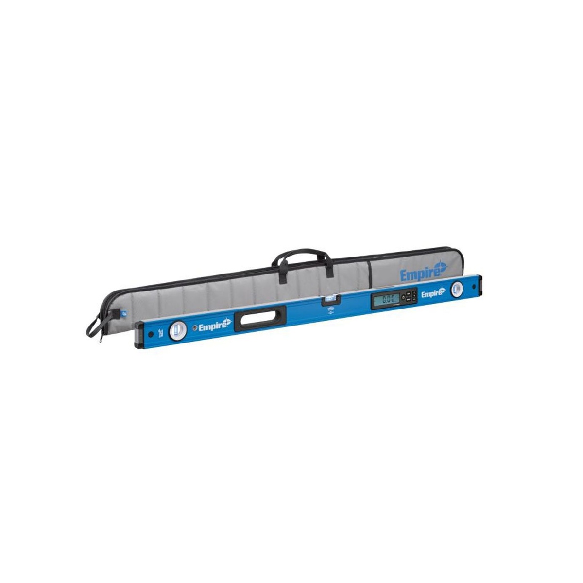 Empire E105.48 48-Inch Digital Box Level with protective carrying case for jobsite transport and storage