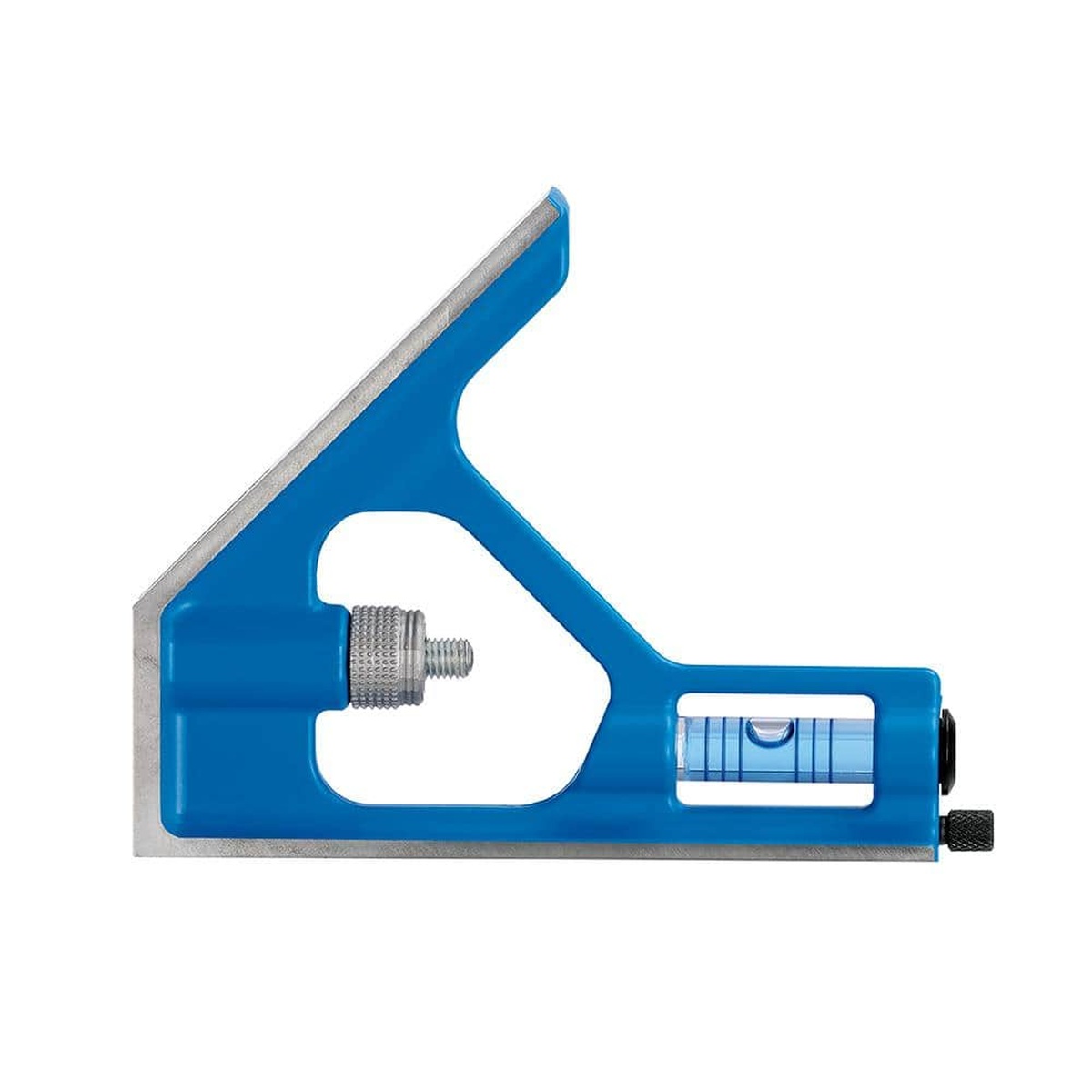 Empire E250 12 in. Combination Square machined head and vial detail for precise carpentry layout and square checks in the shop
