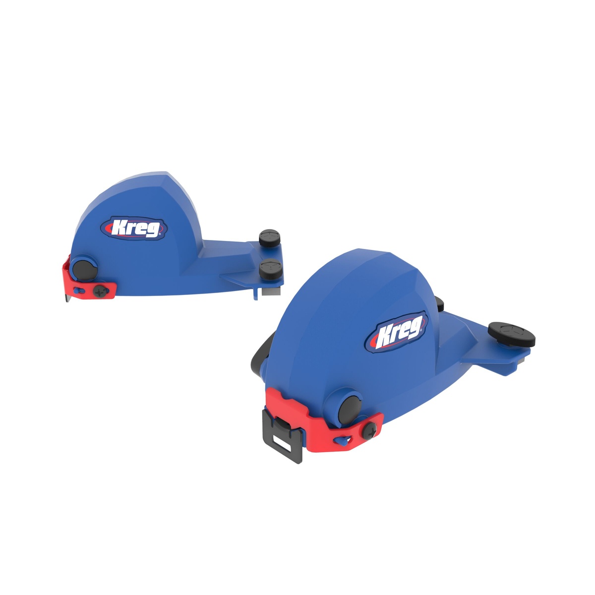 Kreg Adaptive Cutting System Parallel Guides accessory pair for track saw cutting setup on sheet goods, used to set repeatable rip widths in a woodworking shop