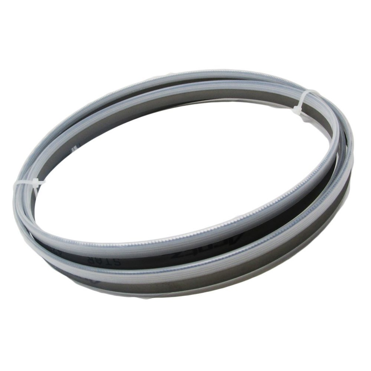 JET 5632161 replacement blade looped and ready for installation on a compatible JET horizontal bandsaw for metal shop work