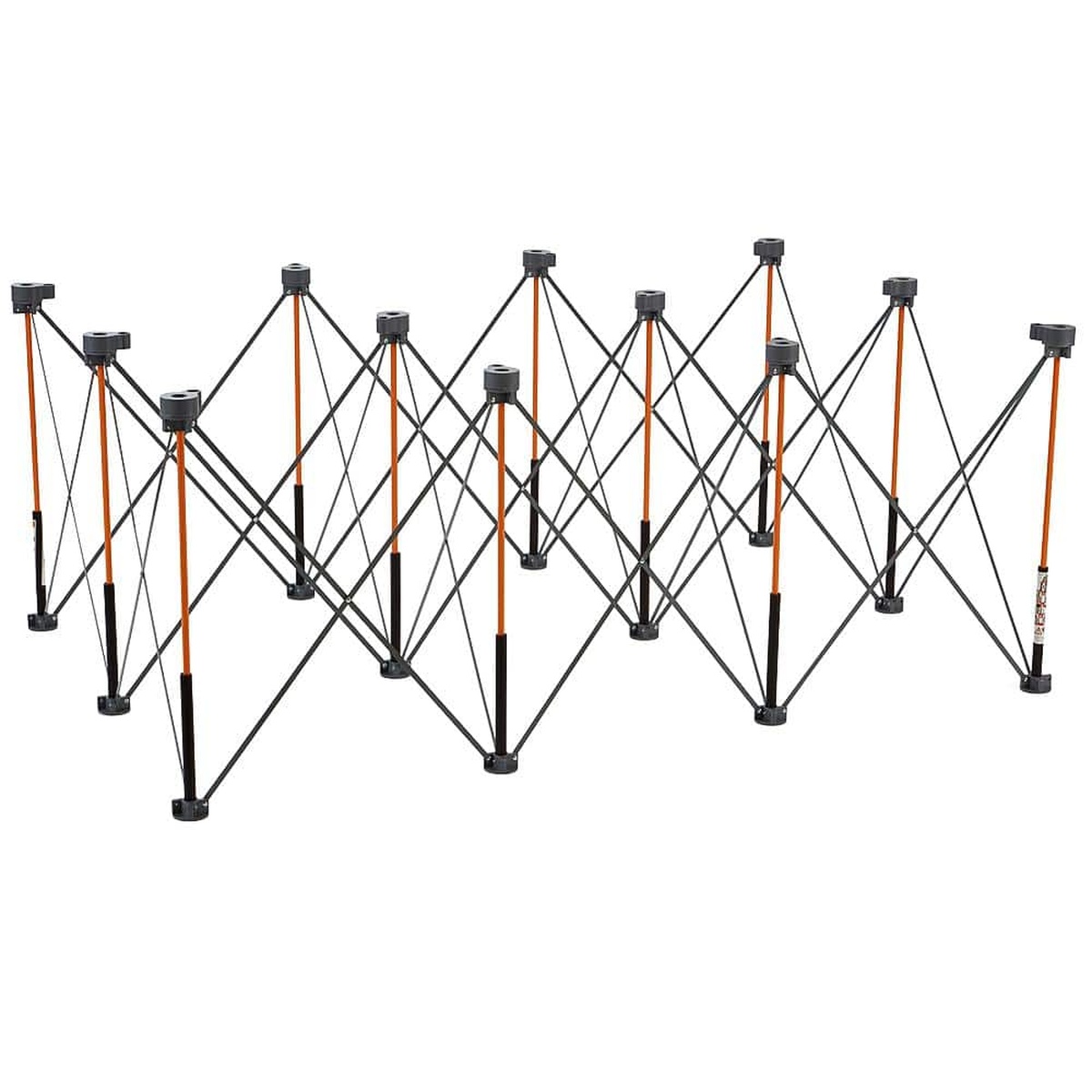 Bora CK12S Centipede Work Support Sawhorse open and ready for heavy material support on a jobsite or in a workshop